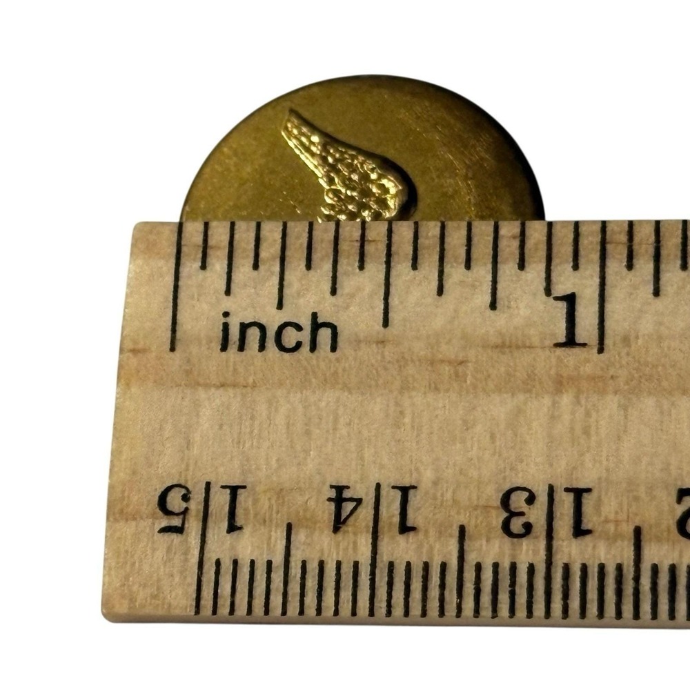 VTG Winged Foot Waterbury Button Co Buttons Brass Military Uniform Conn Set Of 2 - Picture 10 of 10